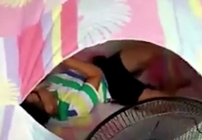 GENIJALNA IDEJA:  Dječak smislio kako ostati kul na ovim ekstremnim vrućima (VIDEO)