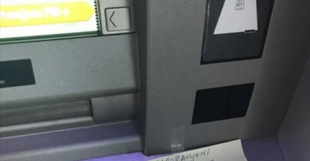 NESVAKIDAŠNJI PRIZOR: Na bankomatu u zagrebačkom Buzinu pronašla je poruku koja svjedoči da još ima poštenih ljudi (FOTO)