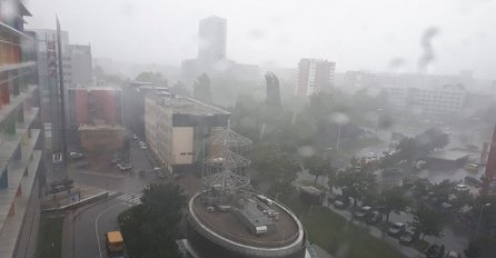 NEVRIJEME U ZAGREBU: Teška kiša i vjetar prekrili grad