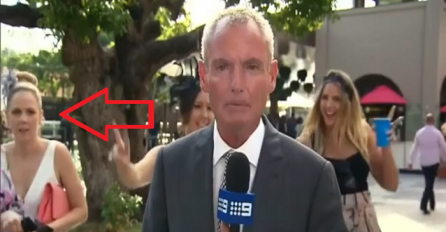 Novinar se javljao uživo na televiziji, a onda se iza njegovih leđa pojavila pijana djevojka i uradila ovo! (VIDEO) 