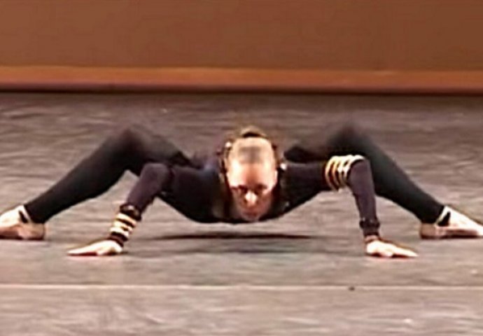 Morate pogledati pomalo zastrašujući performans ove balerine zvane "žena pauk" (VIDEO)