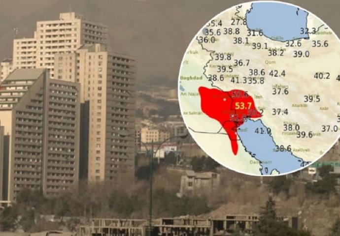 JEDNA OD NAJVIŠIH TEMPERATURA U HISTORIJI: U Iranu izmjereno 53.7 Celzijevih stepeni