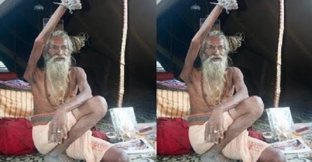 Nevjerovatno: Ovaj Indijac drži ruku podignutu iznad glave čak 41 godinu! (VIDEO)