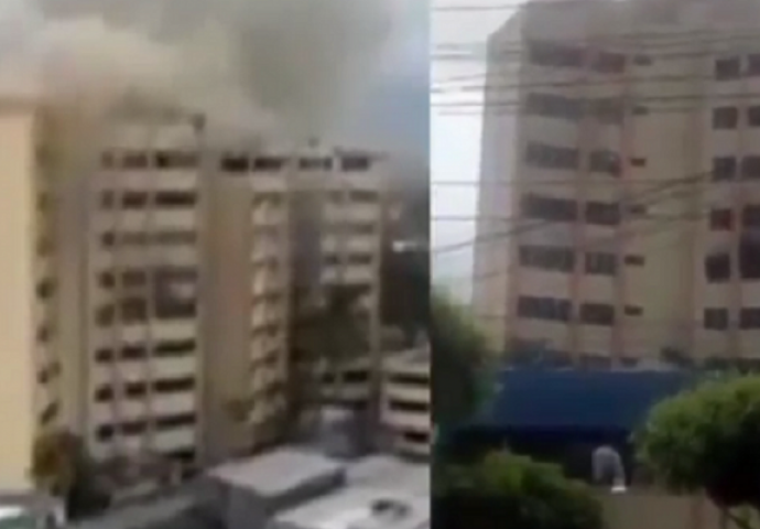 Gorjelo Ministarstvo finansija u El Salvadoru: Ima poginulih, ljudi iskakali iz zgrade bježeći od gustog dima (VIDEO)