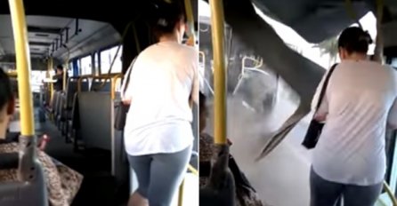 (VIDEO) JEZIVA SCENA : Autobus se raspao na dva dijela IZ ČISTA MIRA !