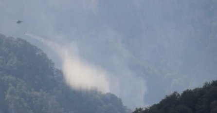 Požar kod Jablanice ugrozio regionalni put Jablanica - Posušje