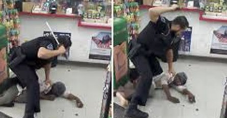 UŽAS: Jadnu beskučnicu pretukao policajac u prodavnici (VIDEO)