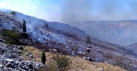 POŽAR U MOSTARU SVE OPASNIJI: Vatra se spustila do Šehovine i Bjeloušina!