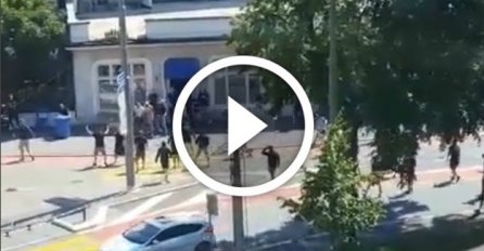 TUČNJAVA NAVIJAČA U ŠVICARSKOJ - Policije nigdje blizu! (VIDEO)