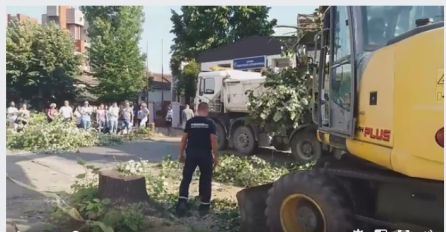 HOROR U SMEDEREVSKOJ PALANCI: Huligan mahao motornom testerom i radnicima koji štrajkuju prijetio da će im ISJEĆI NOGE!