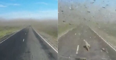 Vozeći se pustom cestom, ovaj Rus je naišao na pravu scenu iz pakla: Ovako nešto se ne viđa ni u apokaliptičnim filmovima! (VIDEO)