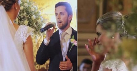 Par je stao pred oltar, a onda je mladoženja zgrabio mikrofon i uradio nešto što je naježilo cijeli svijet! (VIDEO)
