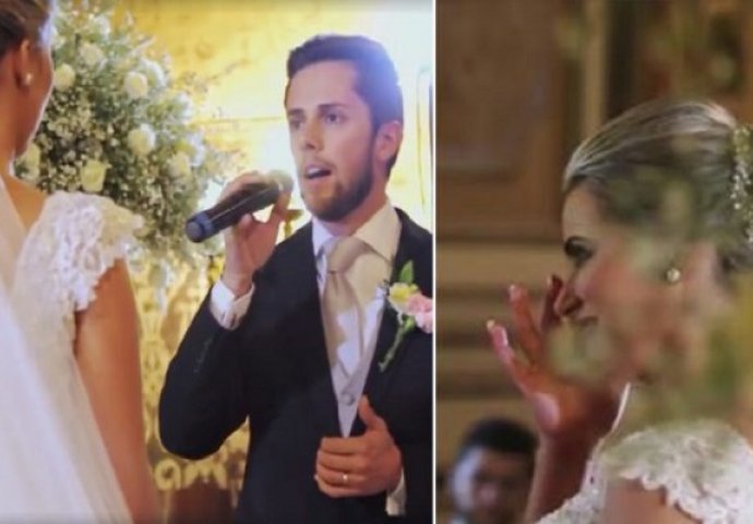 Par je stao pred oltar, a onda je mladoženja zgrabio mikrofon i uradio nešto što je naježilo cijeli svijet! (VIDEO)