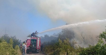 VATRA VAN KONTROLE: Požar plamti na samo 20 metara od plaže