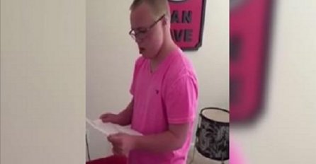 Dječak sa Downovim sindromom primljen na koledž, njegova reakcija sve govori! (VIDEO)