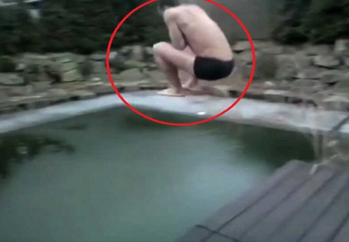 Uhvatio je zalet i krenuo da skoči u bazen, a sada mu se smije pola planete! (VIDEO)