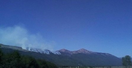 Požar na Dinari prijeti visokoj šumi, u B. Grahovu opožareno oko dva hektara