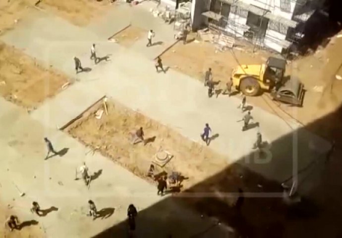 ŠOKANTNA SNIMKA: Tuča na gradilištu, više osoba završilo u bolnici!