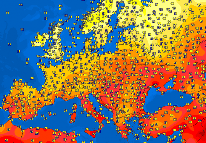 EVROPA SE CRVENI:  Hrvatska najtoplija, već izmjeren 31 stepen u Dubrovniku (FOTO)