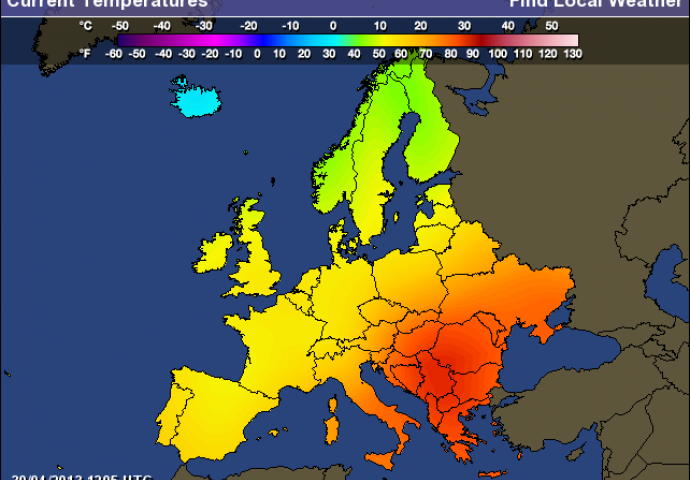 Balkan danas najtopliji dio Evrope: Temperatura i do 37 stepeni Celzijusa