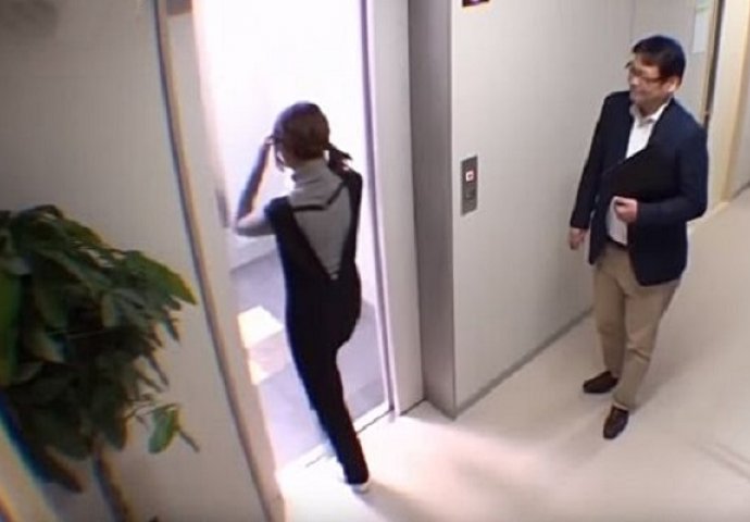 Djevojka je ušla u lift zgrade ni ne sanjajući šta će joj se dogoditi unutra (VIDEO) 