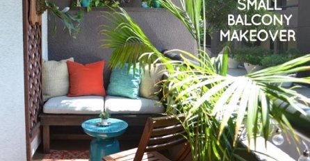 Od obične terase iznajmljenog stana napravila raj: Bez bušenja, sa minimalnim budžetom! (VIDEO)