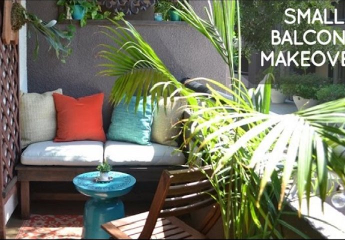 Od obične terase iznajmljenog stana napravila raj: Bez bušenja, sa minimalnim budžetom! (VIDEO)