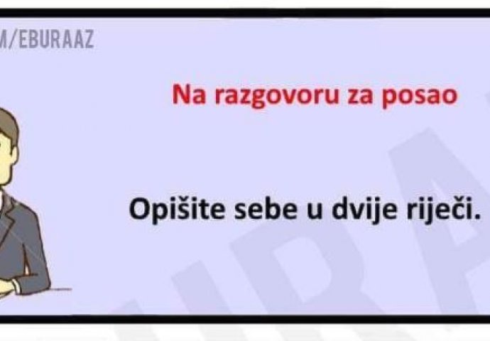 Buraz na razgovoru za posao