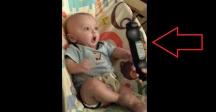 Beba je prvi put vidjela daljinski upravljač za TV, a njena reakcija će vas nasmijati do suza! (VIDEO)