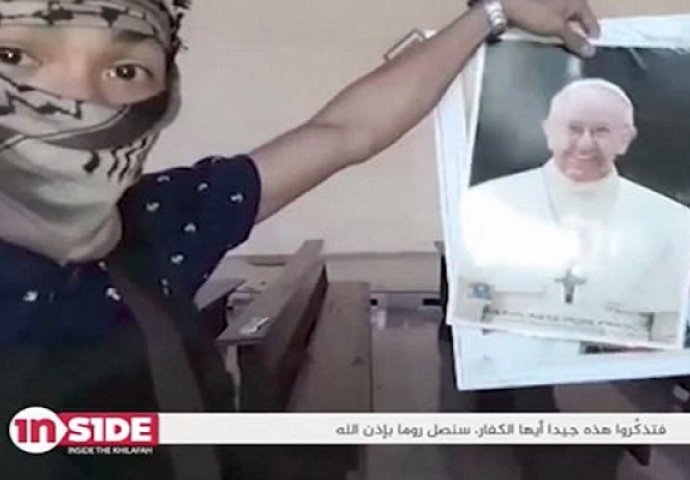 Novi snimak ID: Teroristi prijete Vatikanu, cijepaju papinu sliku i uništavaju ikone 