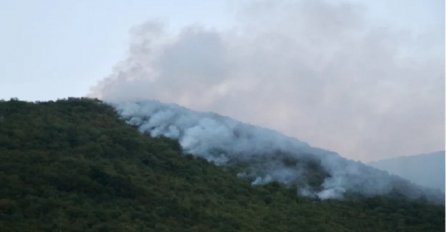 Vatra na padinama Trebevića i dalje gori, problem nepristupačan teren