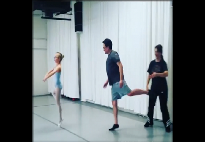 Kada tate pokušavaju biti balerine kao njihove kćerkice onda to izgleda ovako! (VIDEO)
