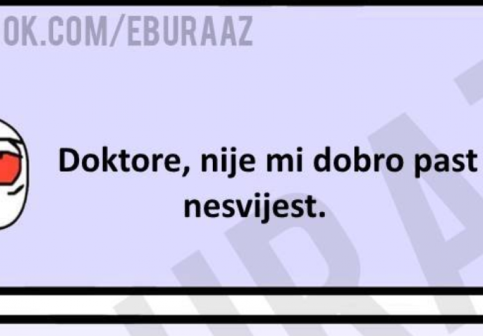 Buraz otišao kod doktora