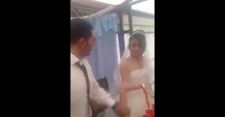 Strašno: Mladoženja udario mladu na svadbi zbog torte! (VIDEO)