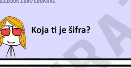 Koja ti je šifra za WI FI?