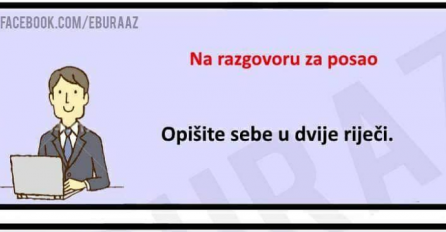 Buraz na razgovoru za posao