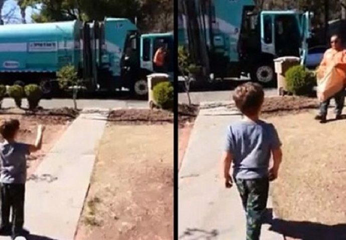 Dječak s autizmom čeka smetlara, ono što je smetlar uradio će vam vratiti vjeru u čovječanstvo (VIDEO)