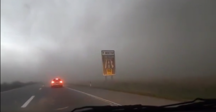 POTOP: Ovako je izgledao autoput tokom PROLOMA OBLAKA ( VIDEO)