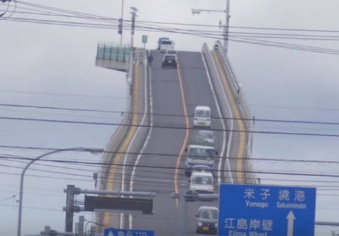 Najstrašniji most u Japanu: Vozači koji prolaze preko njega  imaju osjećaj da je potpuno vertikalan (FOTO)