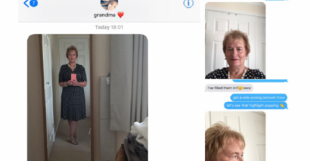 BAKA PRAVI HIT NA INTERNETU: Napravila je par selfija da joj unuka vidi kako je zgodna! 