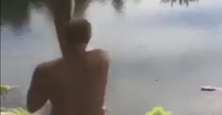 Muškarac pokušao imitirati Tarzana, ali mu nije pošlo za rukom (VIDEO)