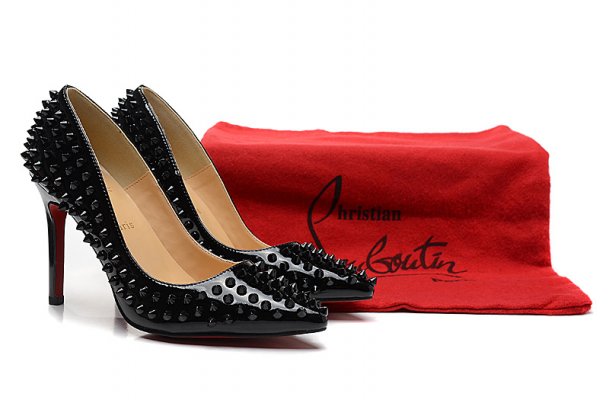affordable-christian-louboutin-high-heel-spike-black-shoes