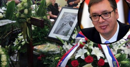 POSLJEDNJI ISPRAĆAJ: Evo kako se Aleksandar Vučić oprostio od Ljubiše Samardžića (FOTO)