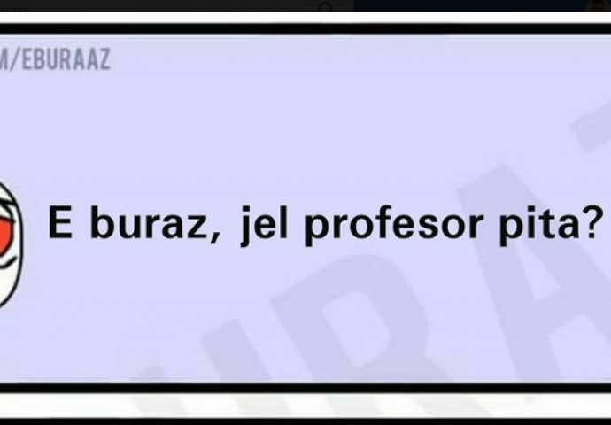 E Buraz da li profesor sutra pita?