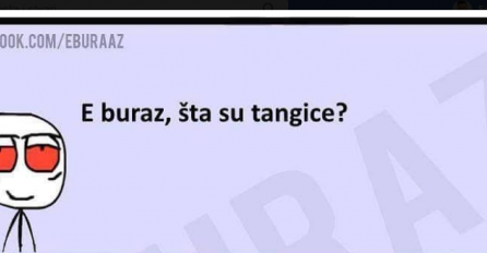 Buraz znaš li ti šta su tangice?