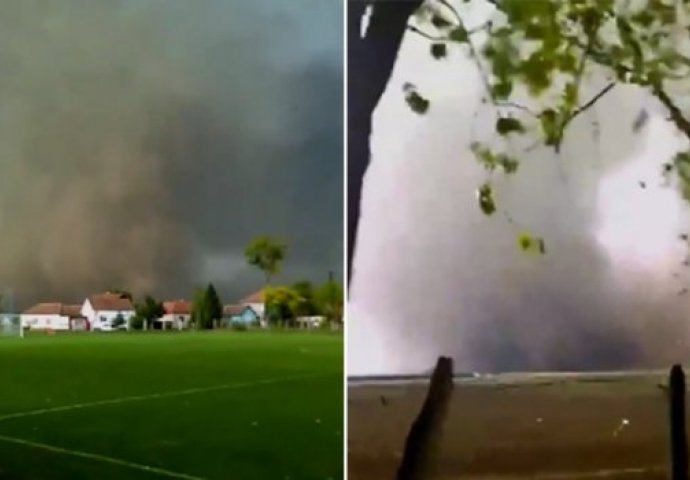 TORNADO U REGIONU: Ludi vjetar nosio je sve pred sobom, spojio nebo i zemlju, pa ostavio PUSTOŠ (VIDEO)