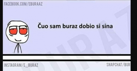 Pogledajte kako je Buraz dobio sina