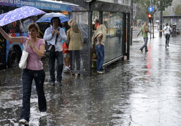 U BiH narednih dana nestabilno vrijeme s kišom i pljuskovima
