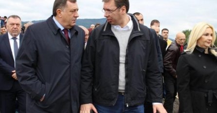 Dodik i Vučić na otvaranju dionice (oko 10 kilometara) autoputa kod Laktaša