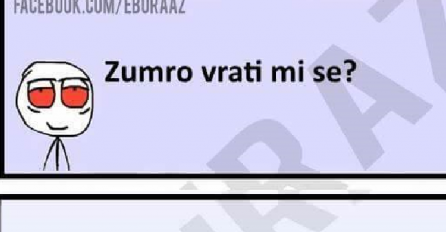 Sa ove dvije riječi Zumra je pala 